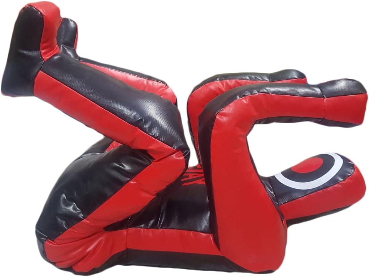 TEJAY Grappling Dummy Judo Punching Bag Dummy BJJ Wrestling Dummy defensive Position Brazilian JIU Jitsu Submission Self Defense Training Vinyl Dummy 70 inches UNFILLED,Black,L