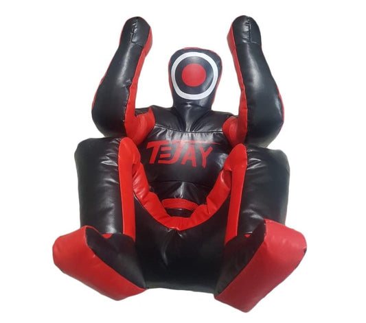 T=JAY Grappling Dummy Judo Punching Bag Dummy BJJ Wrestling Dummy defensive Position Brazilian JIU Jitsu Submission Self Defense Training Vinyl Dummy 70 inches UNFILLED,Black,L