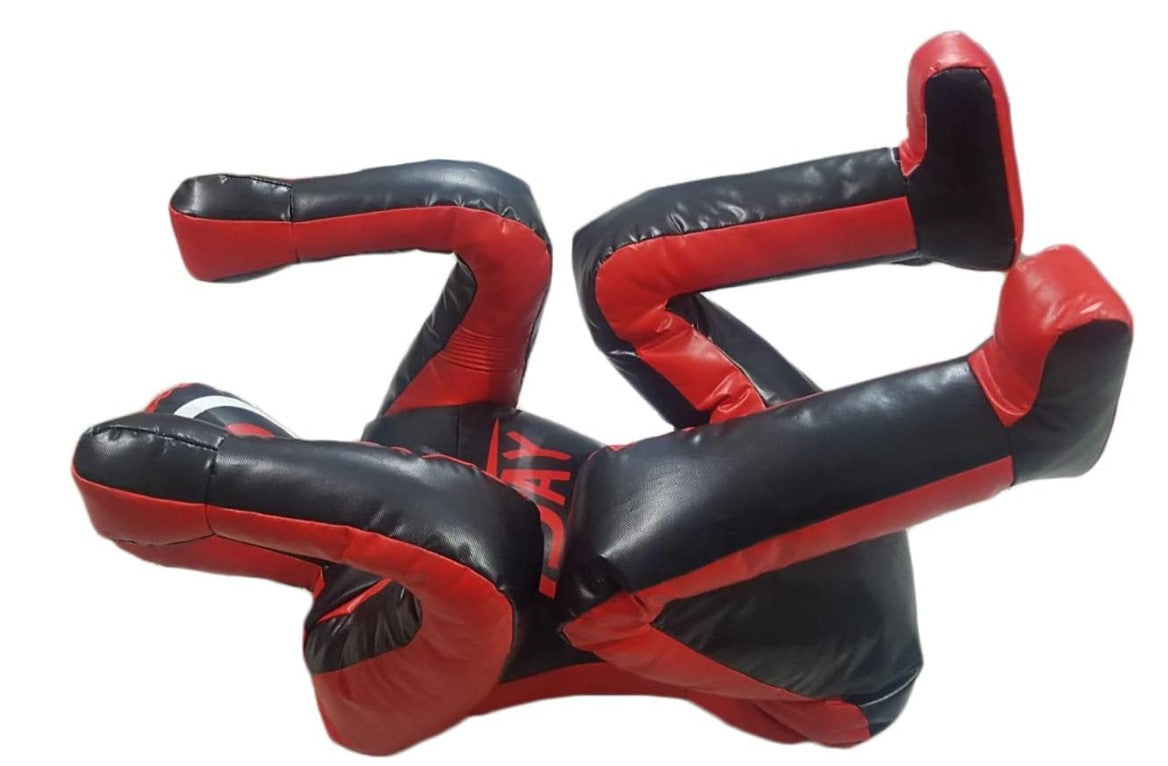 T=JAY Grappling Dummy Judo Punching Bag Dummy BJJ Wrestling Dummy defensive Position Brazilian JIU Jitsu Submission Self Defense Training Vinyl Dummy 70 inches UNFILLED,Black,L